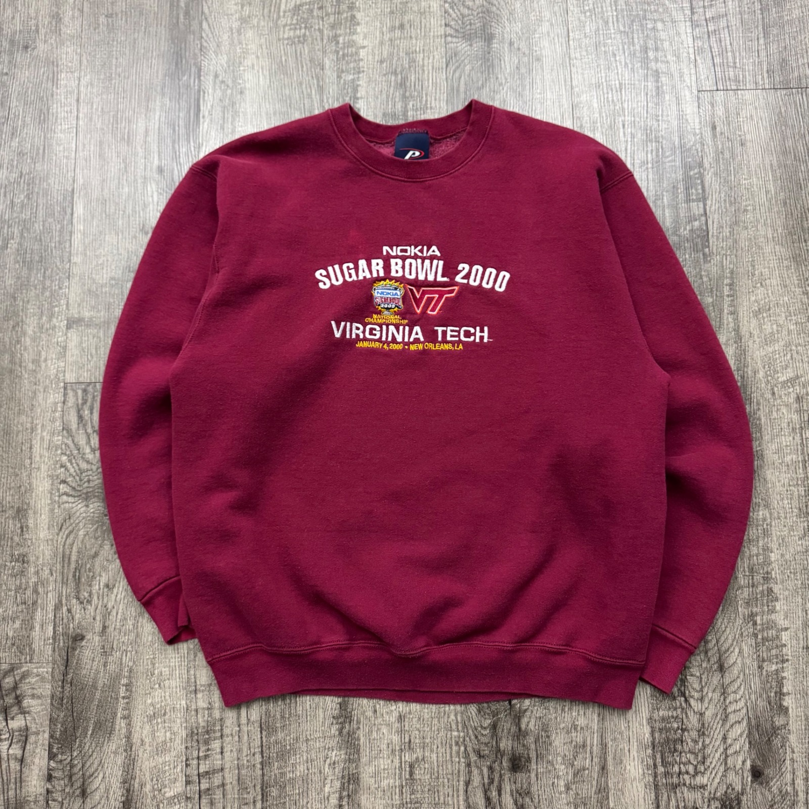 Vintage Y2k 2000 Sugar Bowl Virginia Tech Hokies Football Sweatshirt